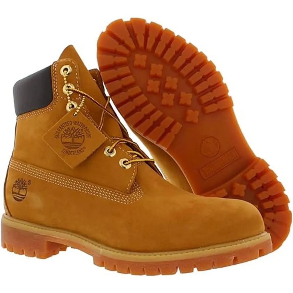 Timberland Men's 6-Inch Premium Waterproof Boot , Wheat Nubuck