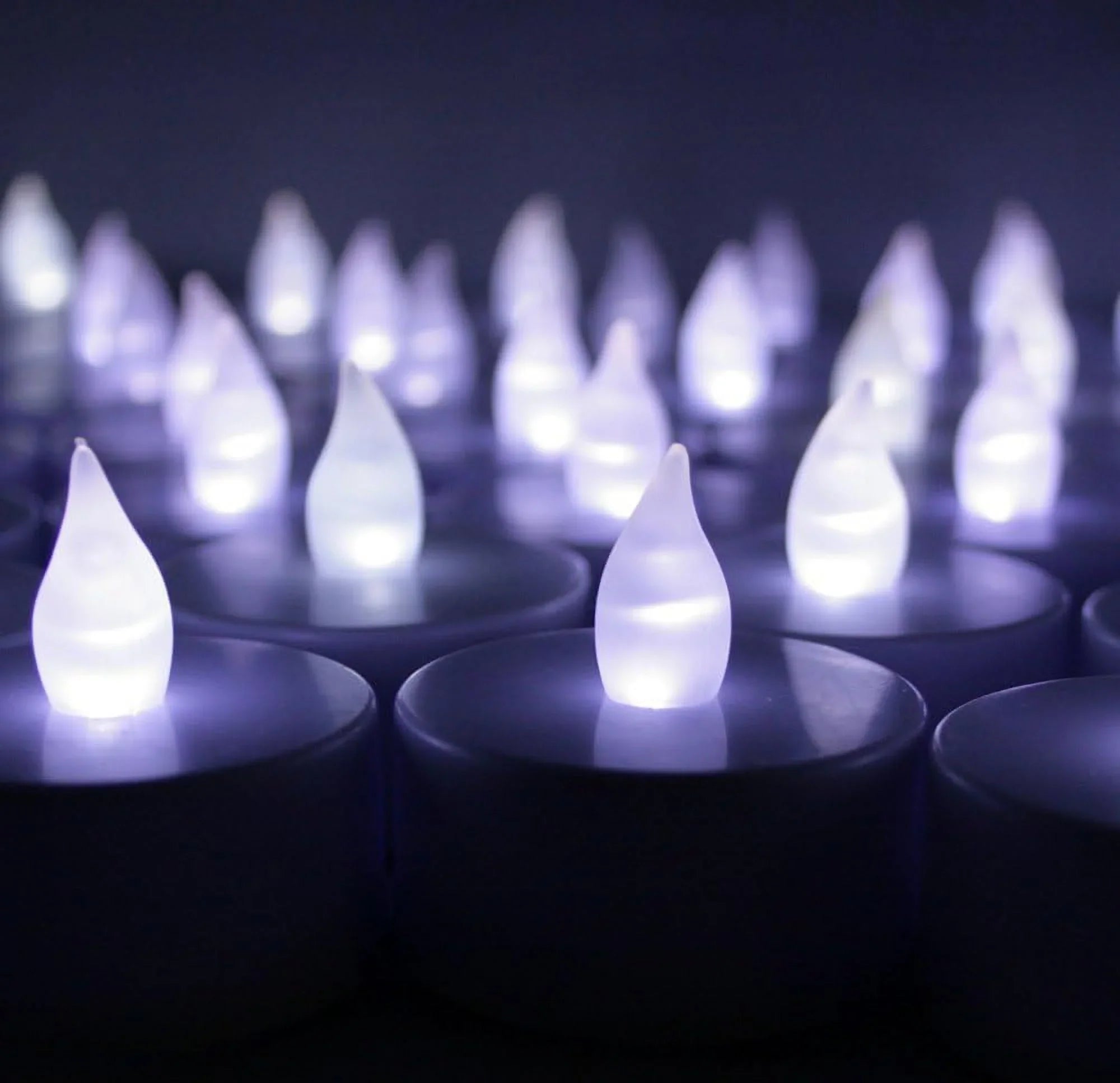 60  Baery Operaed Flameless Flickering  ealighs Candles For Wedding, Luminary Bags, Decoraions, Cenerpieces, Holidays~ Cool Whie