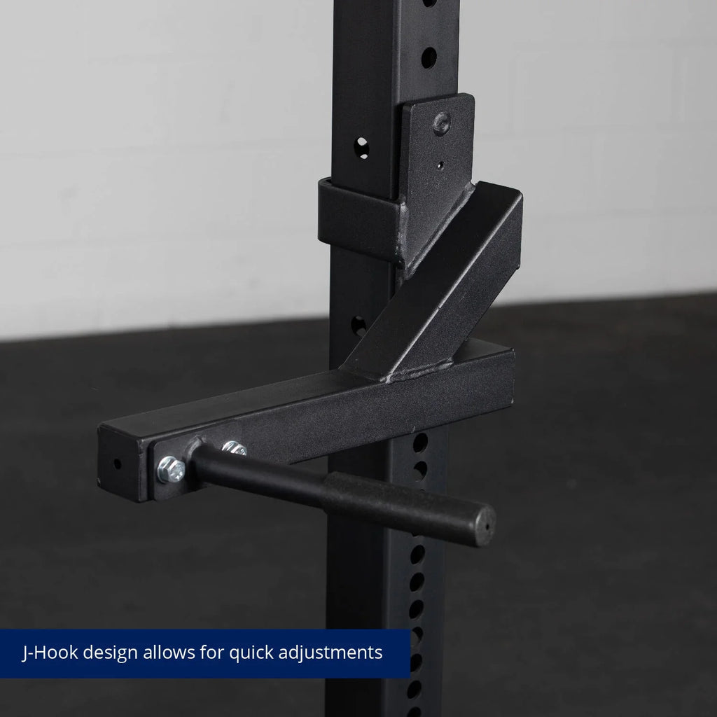 Titan Fitness X-3 Series Dip Bars, J-Hook Style Rack Mounted Dip Attachment, 880  Capacity, Fits 3” X 3” Tubular Steel
