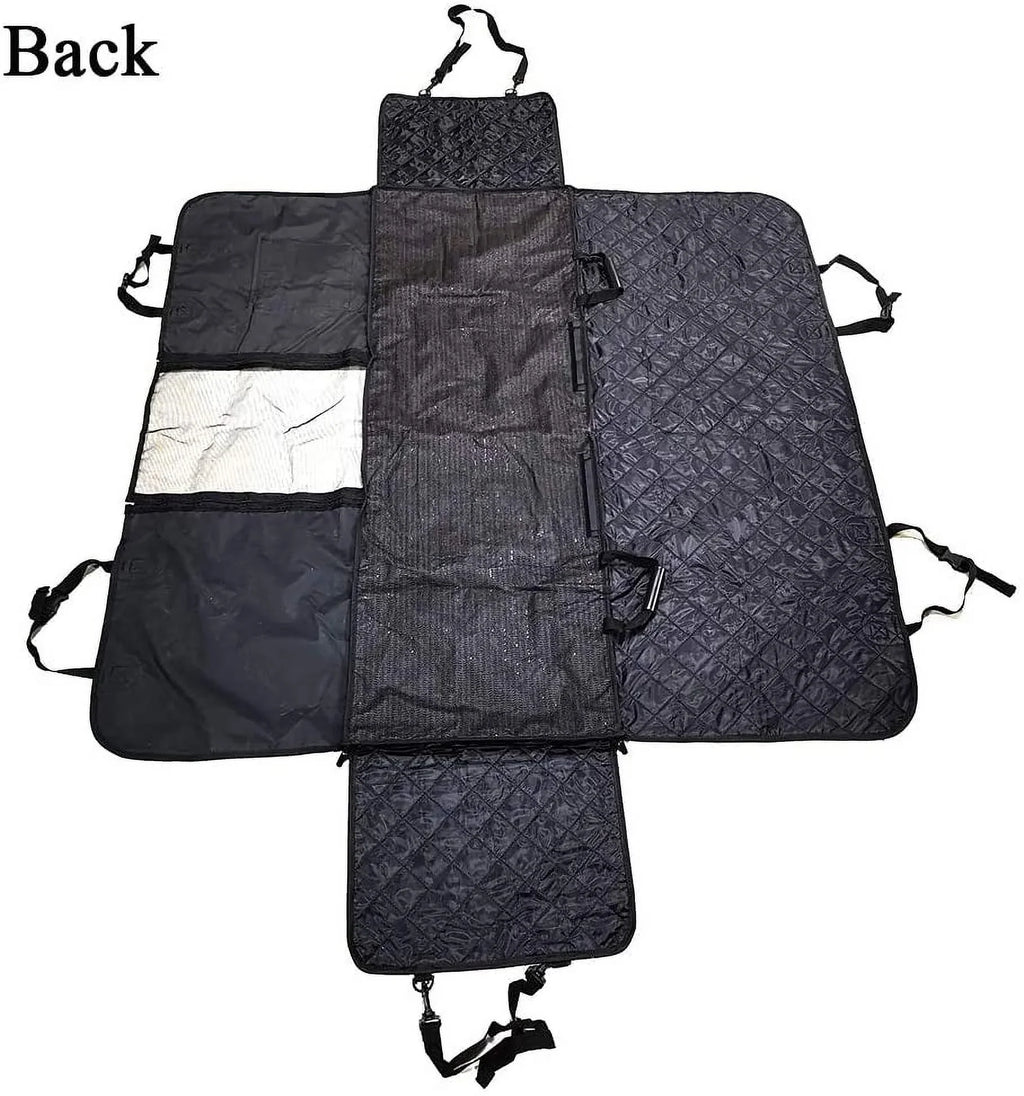 Dog Car Seat Covers with Mesh Window, Waterproof Dog Cover Back Seat, Scratchproof Dog Car Hammock Dogs Protection Cover for Cars SUVs & Trucks
