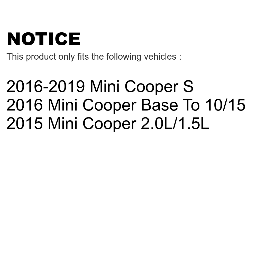 Transit Auto - Rear Coated Drilled Slotted Disc Brake Rotors And Ceramic Pads Kit For Mini Cooper -100849
