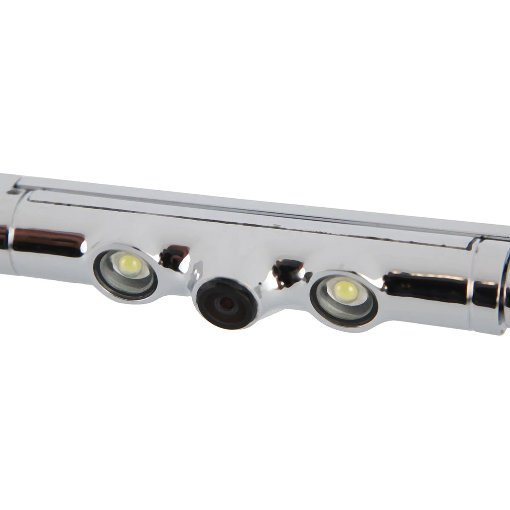 VTL405LTJ - Ultra Slim Bar-Type License Plate Backup Camera with Active Parking Lines and  Lights (Chrome)