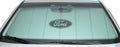 Covercraft UVS100 Custom Sunscreen with Black Ford Oval logo for 2015-2019 Ford Transit-150, 2015-2019 Transit-250, 2015-2019 Transit-350, 2015-2019 Transit-350  | UFF11631SV | Silver