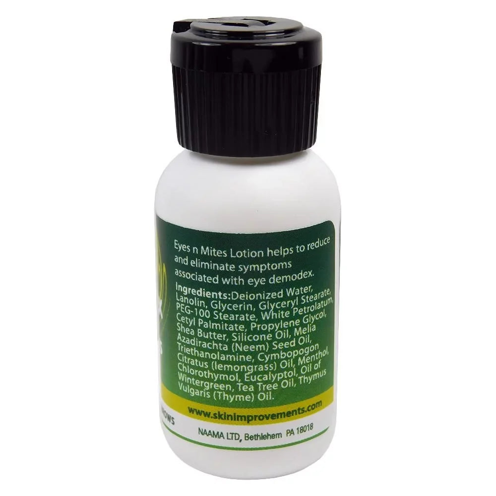 Ovante Demodex Mite Eliminating Lid & Lash Lotion, Natural Anti-Demodex Treatment & Eyelids Itch Relief - 1.0 oz
