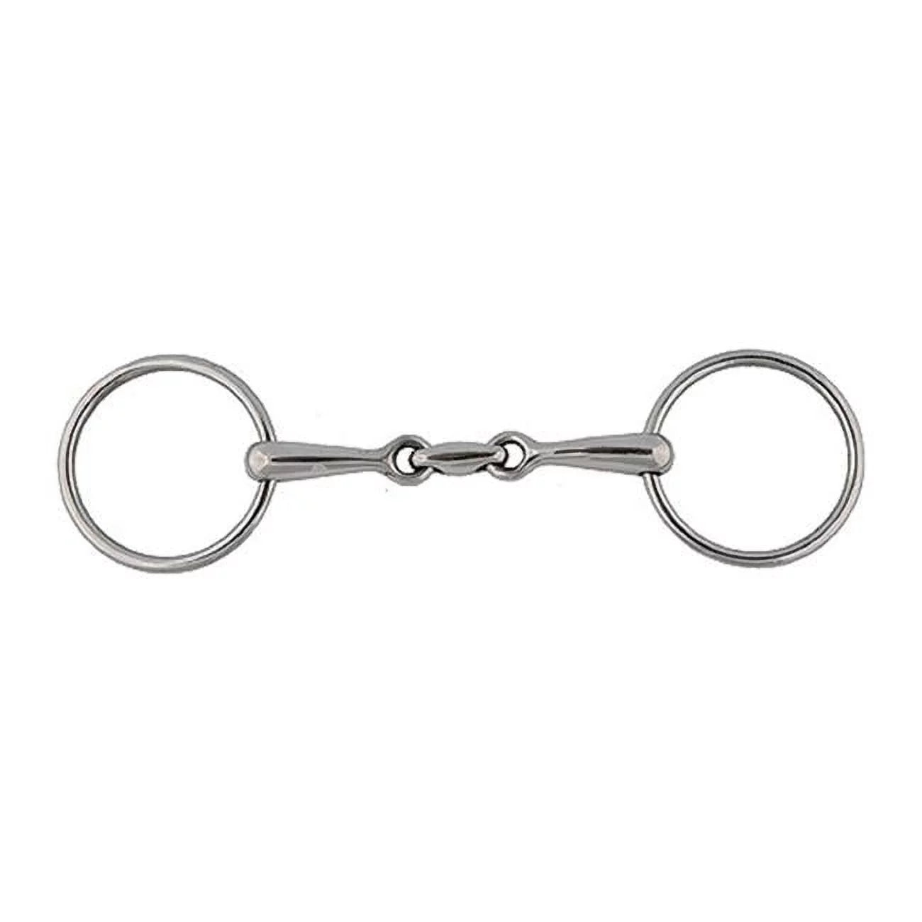 Jacks 10539-5-1-4 Horizontal Elliptical Link Snaffle Bit - 5.25 in.