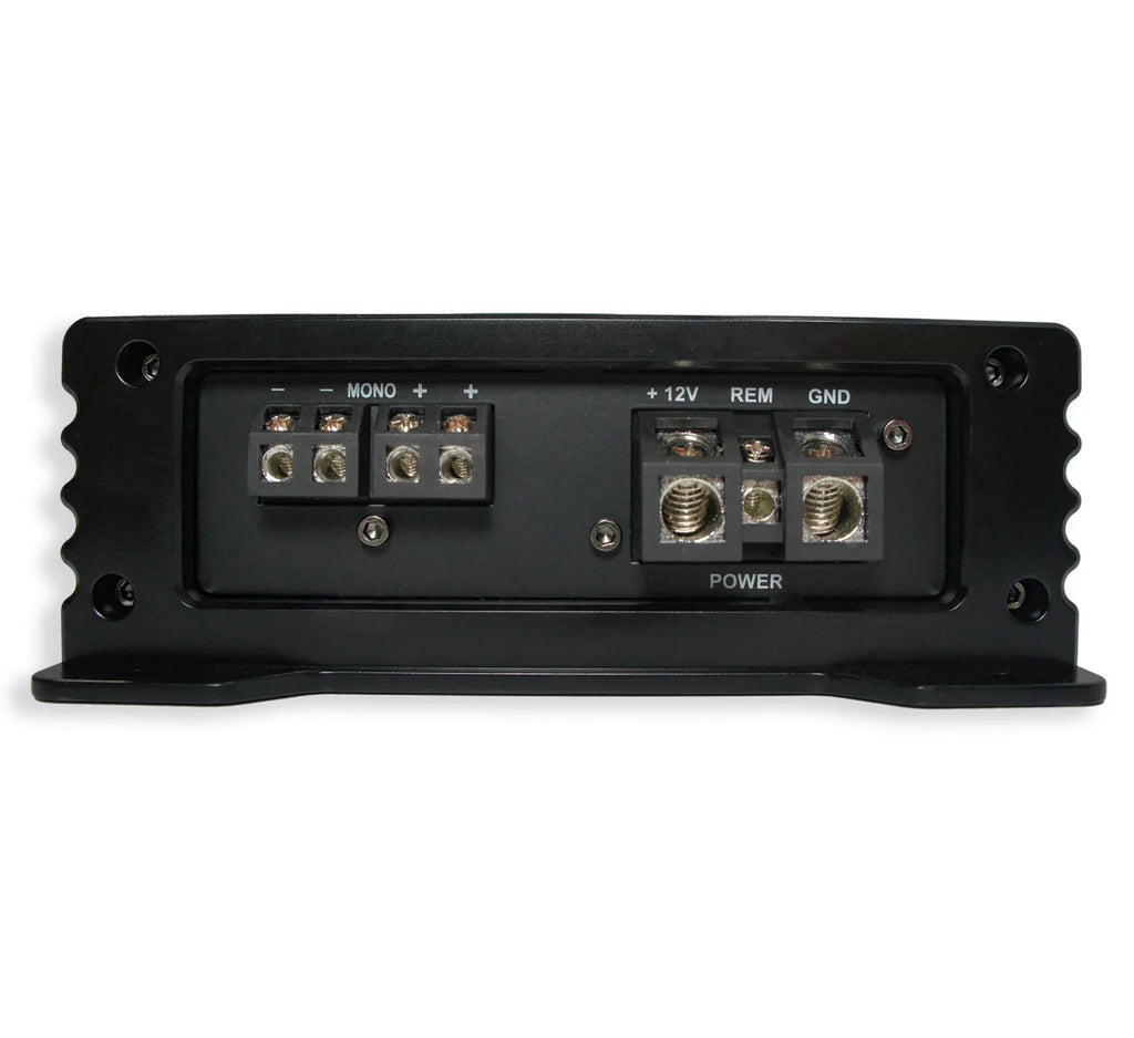 Universal Car Stereo Rearfire Sealed Single 12" Alpine Next-Generation R-Series R2-W12D4 Sub Box Enclosure with Harmony -A800.1 Amplifier & 4GA Amp Kit