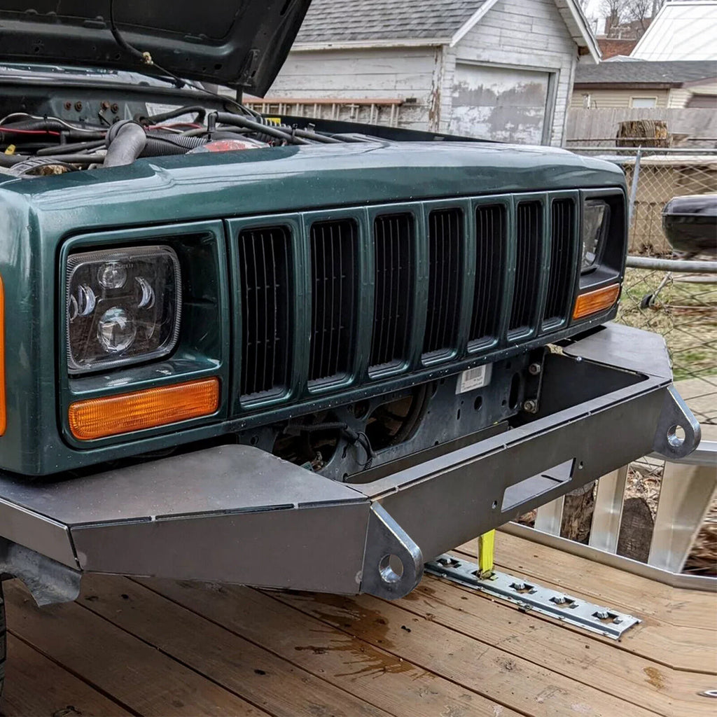 Front Bumper Bare Metal Kit for 1984-2001 Jeep Cherokee  Winch Mount Plate