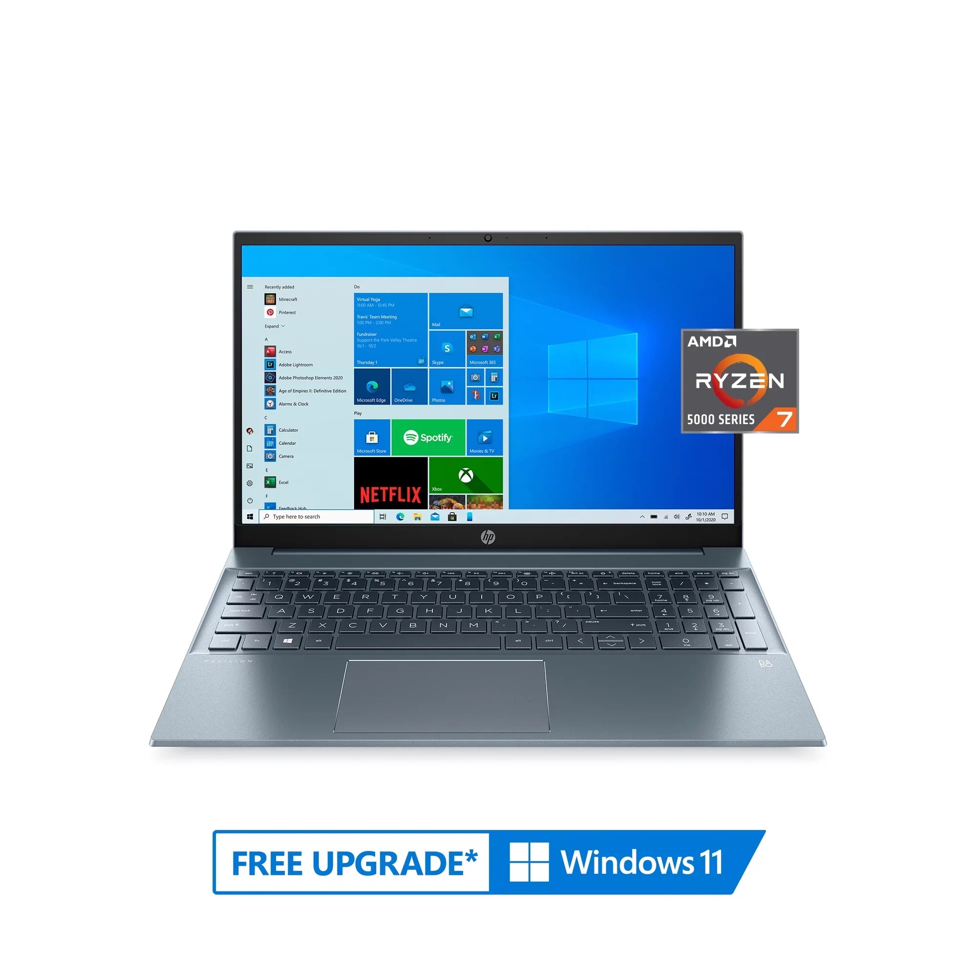Pavilion 15.6" ,  Ryzen 7-5700U, 8GB , 512GB , Horizon Blue, Windows 11, 15-eh1070wm