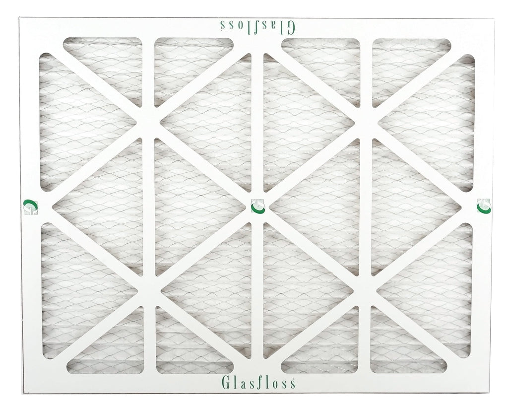 Glasfloss Air Filter 14x25x2 - 2"  10 - (Pack of 6) - Pleated  or  Air Filter - Furnace Air Filter - Home or Office - Made In The .