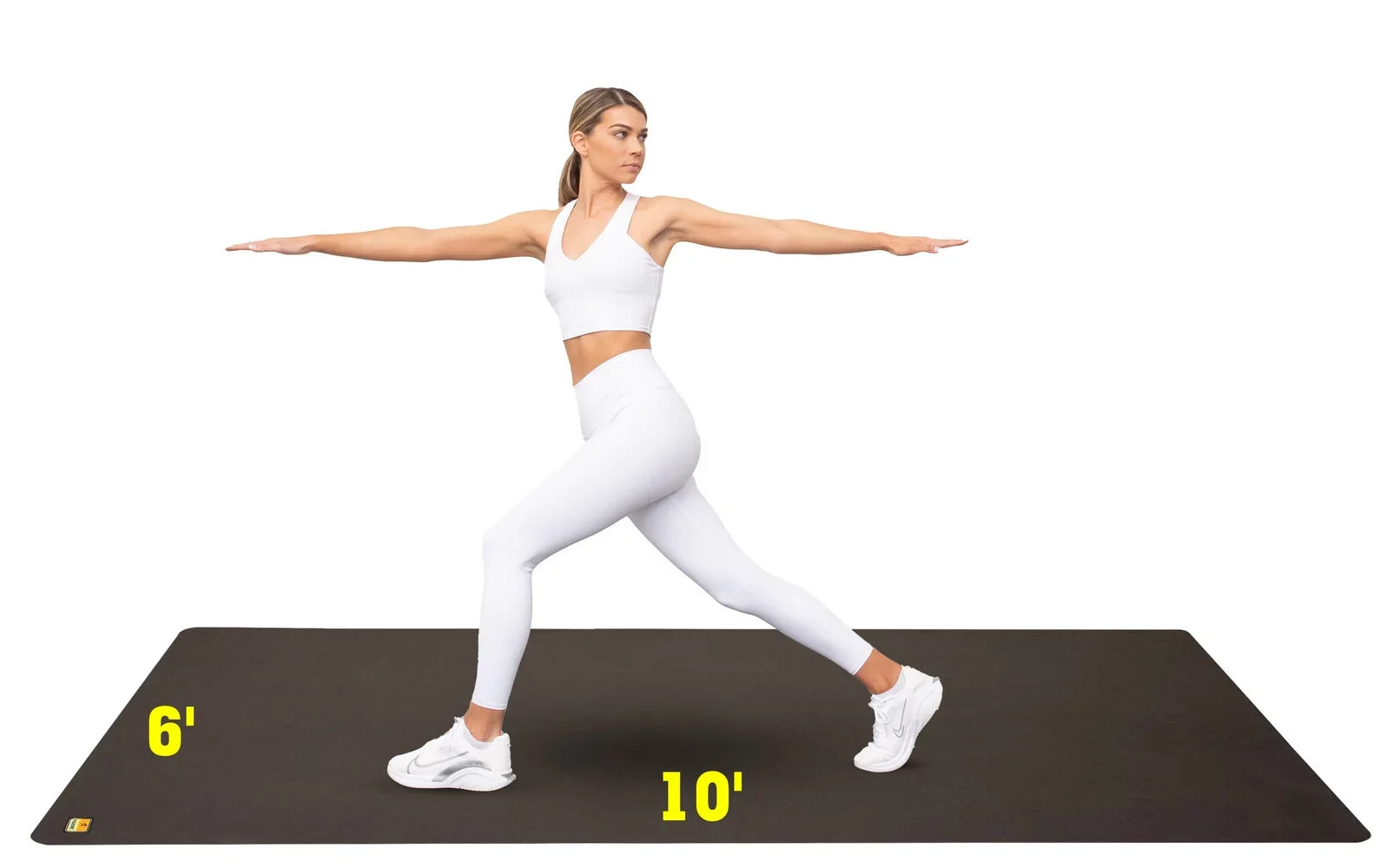 Pogamat Exercise Mat 10' x 6' x 1/4" (60 Square Feet)