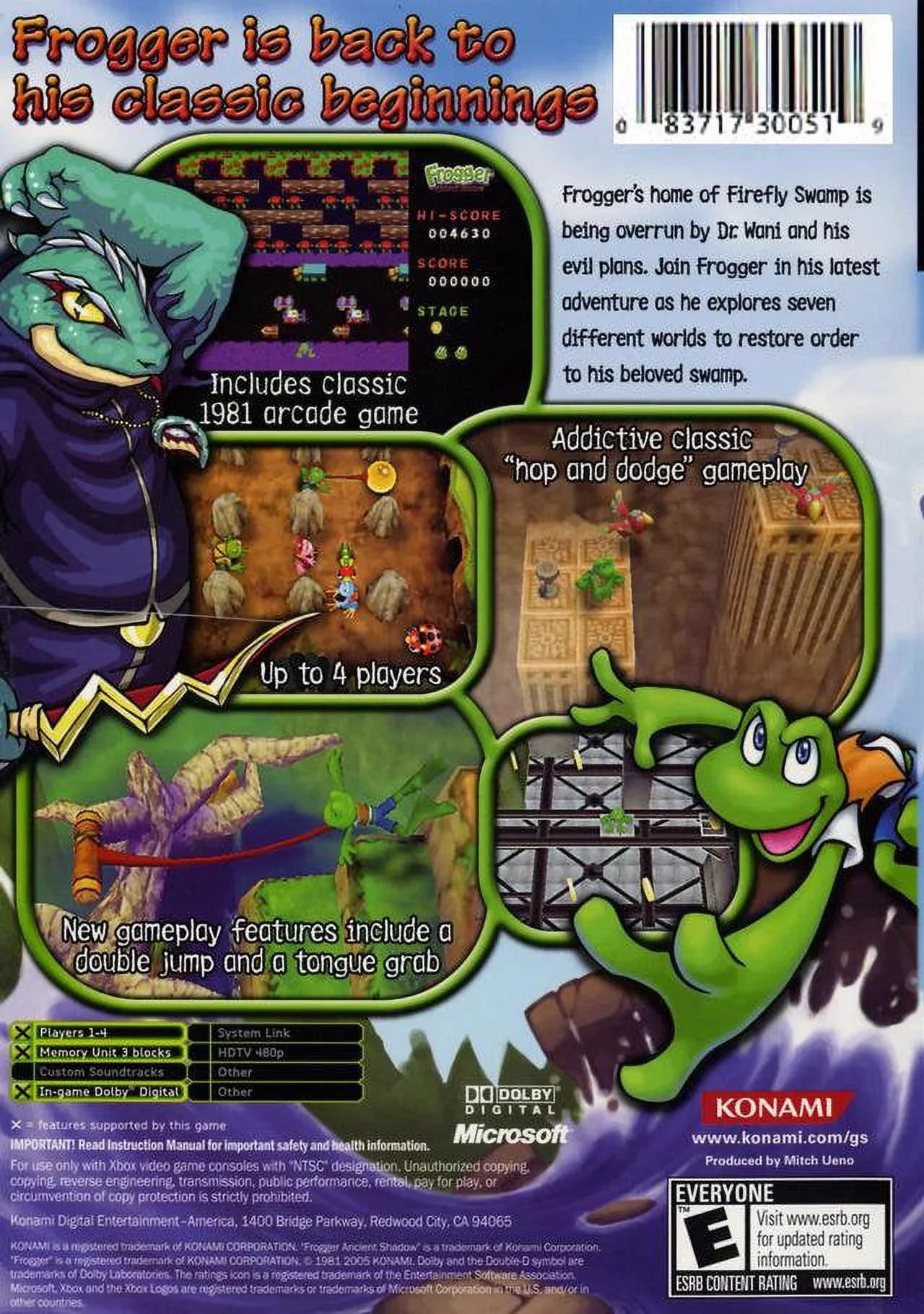Frogger Ancient Shadow Xbox