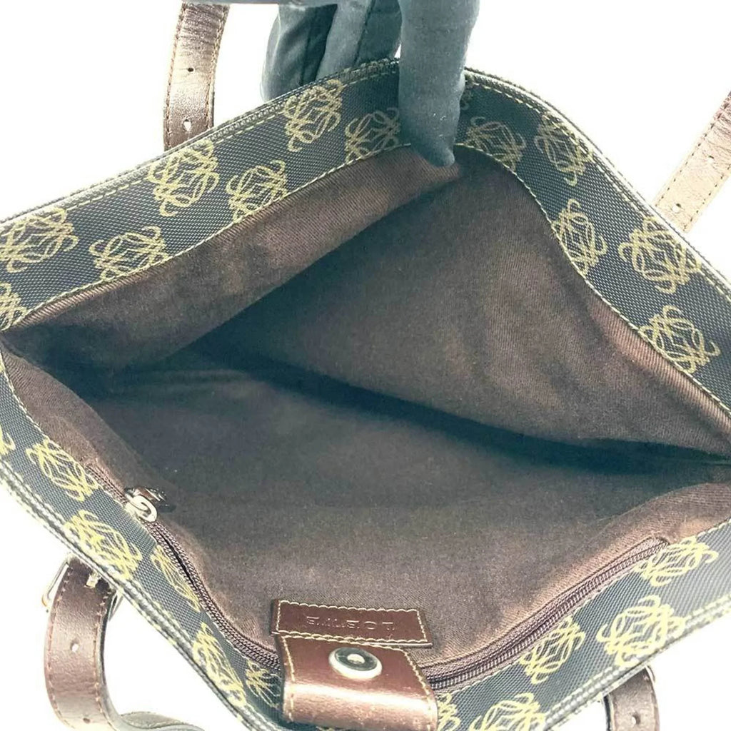 Pre-Owned  Anagram Tote Bag Gray x Brown (Good)