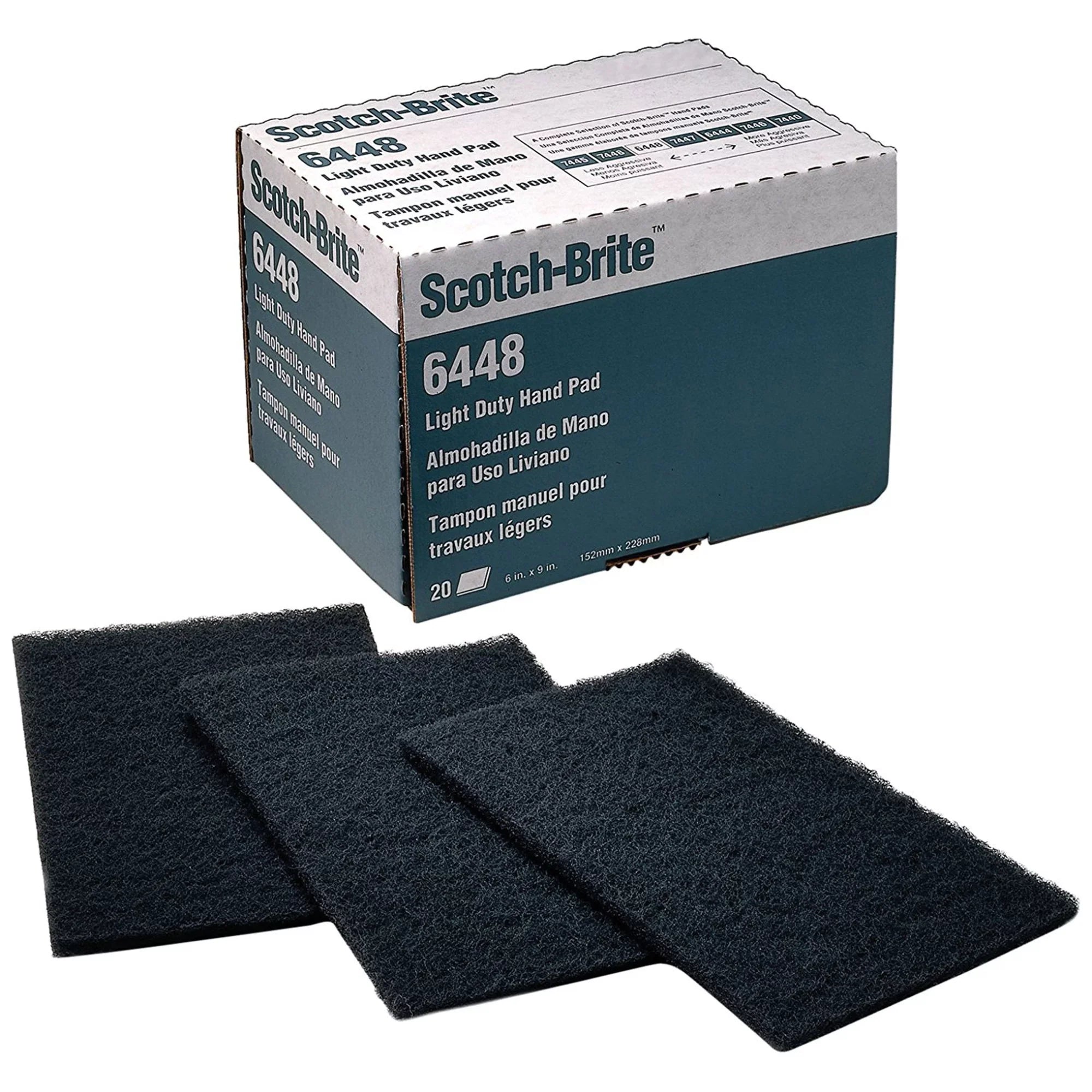 Scotch-Brite Sanding Hand Pad, 6 in W, 9 in L, PK60  7000121092