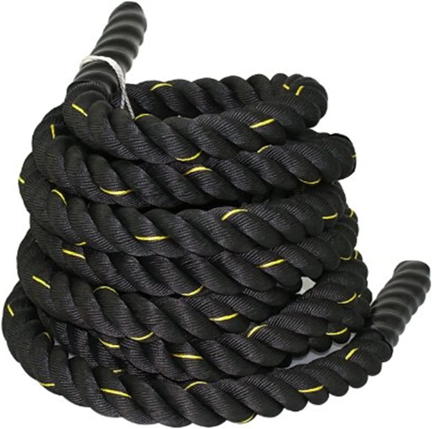 1.5" Diameter Poly Dacron 30FT Battle Rope Workout Fitness Core Exercise Strength Training Ropes Indoor Home