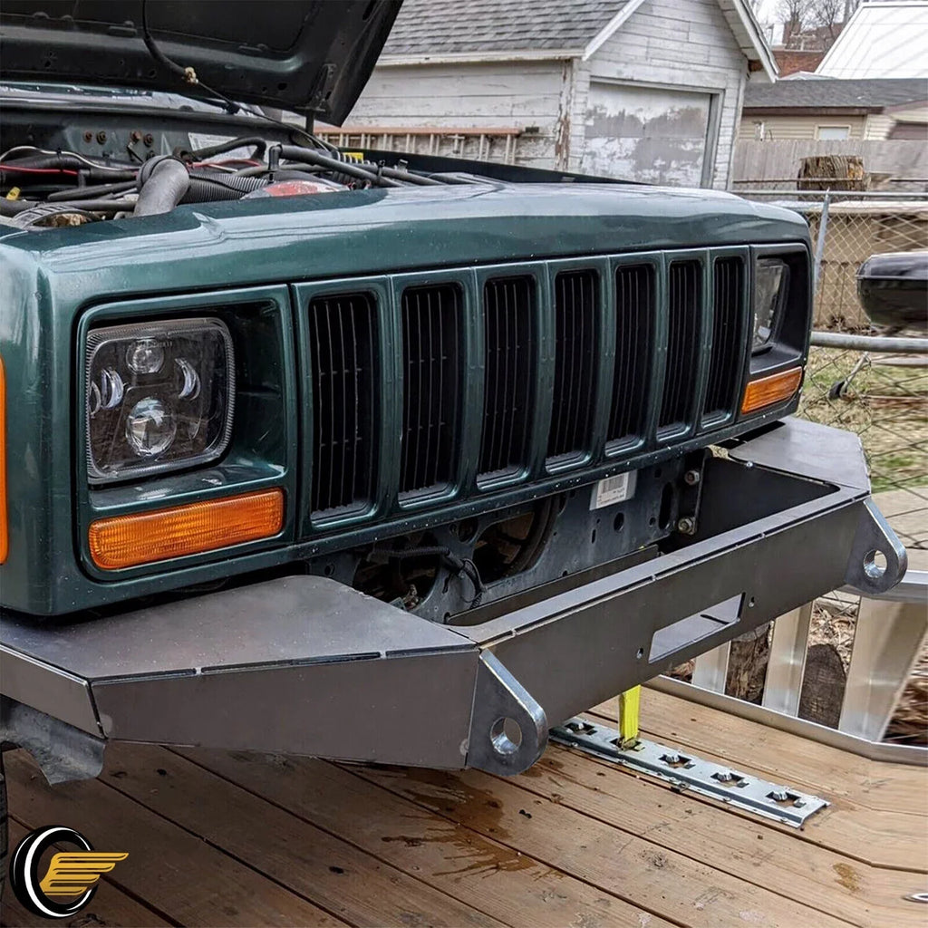 Front Bumper Bare Metal Kit for 1984-2001 Jeep Cherokee  Winch Mount Plate