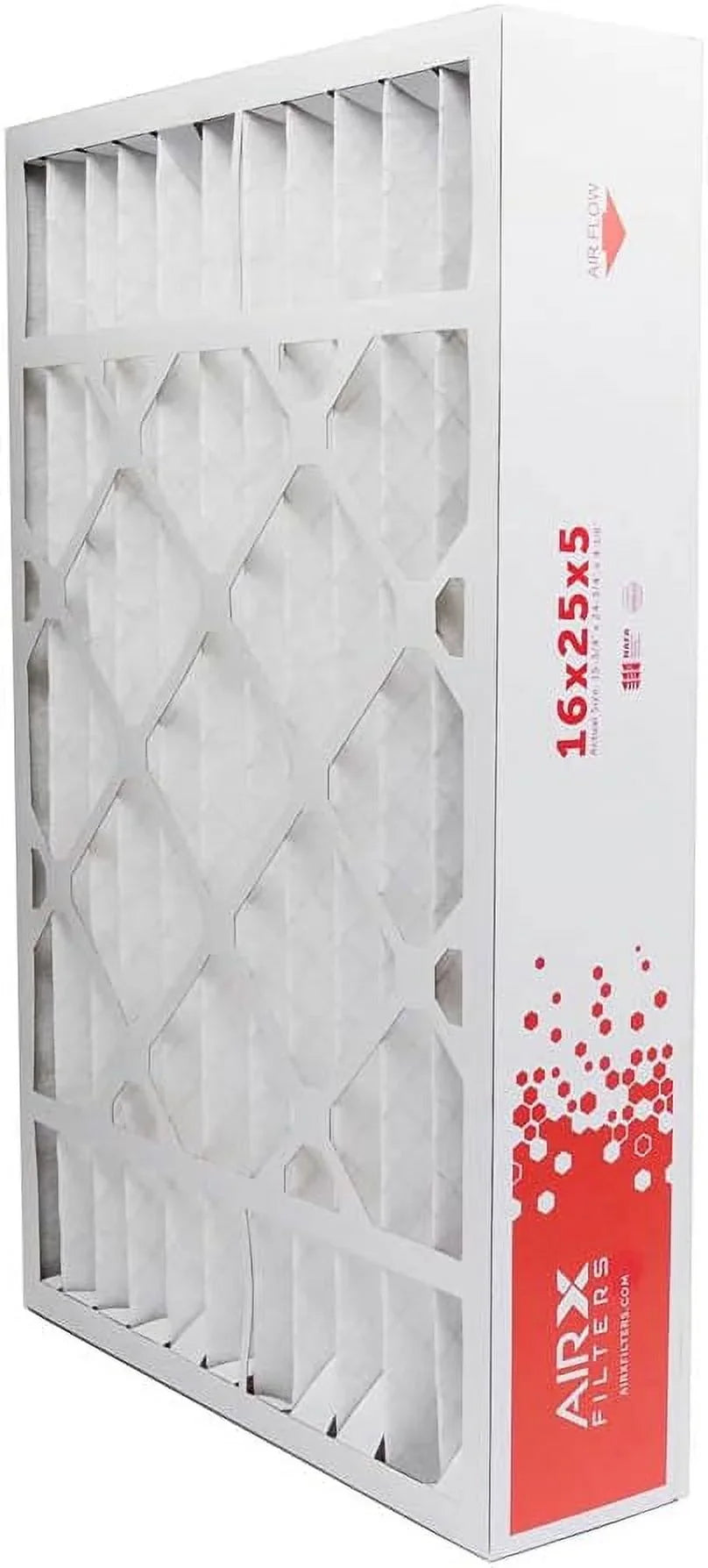 16X25x5  8   Furnace Air Filter Replacement For X0583 X6670 X6672, Dust 2-Pack, Made In The