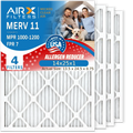 14x25x1 Air Filter  11 Comparable to  1000,  1200 &  7 Electrostatic Pleated Air Conditioner Filter 4 Pack  Premium  Made 14x25x1 Furnace Filters by     .
