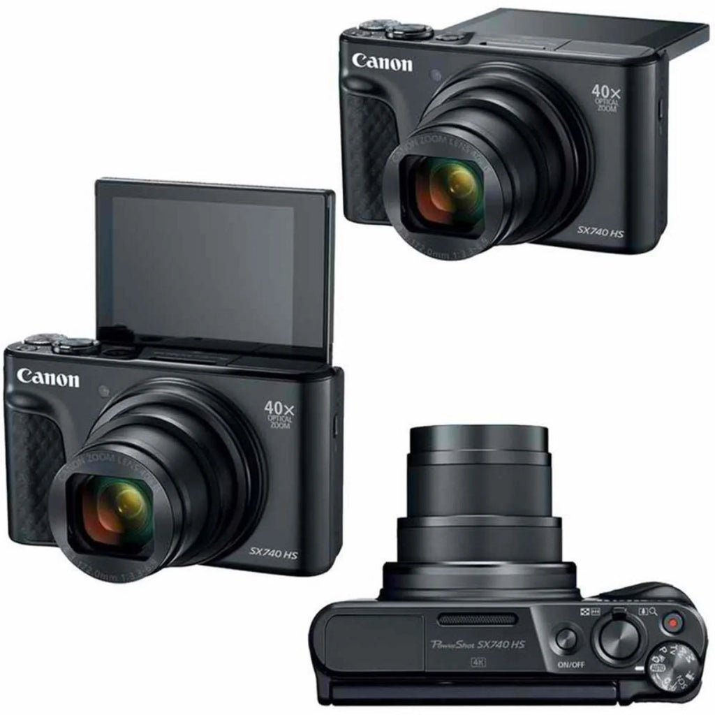 Canon PowerShot SX740  20.3MP Digital Camera Black with 64GB Memory card
