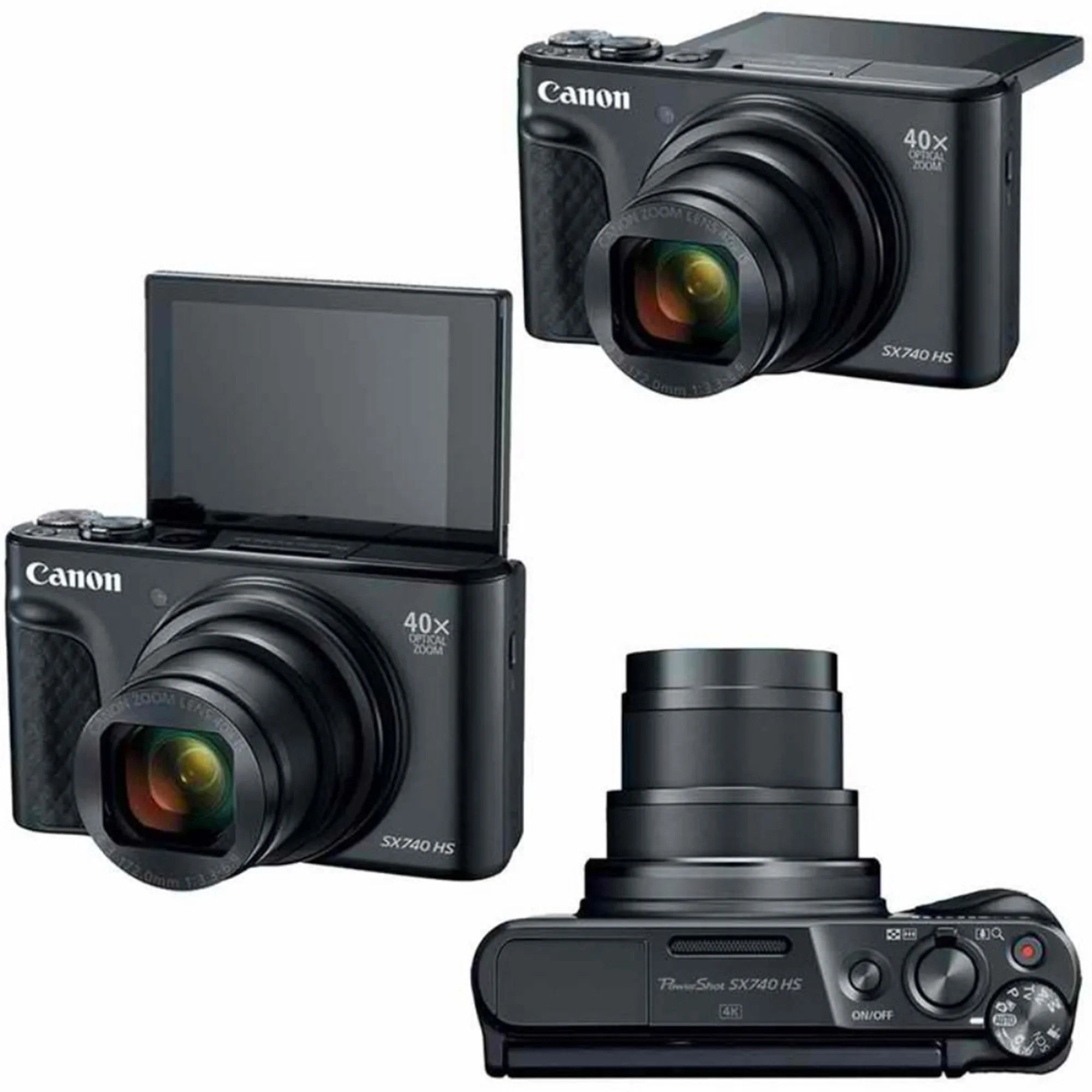 Canon PowerShot SX740  20.3MP Digital Camera Black with 64GB Memory card
