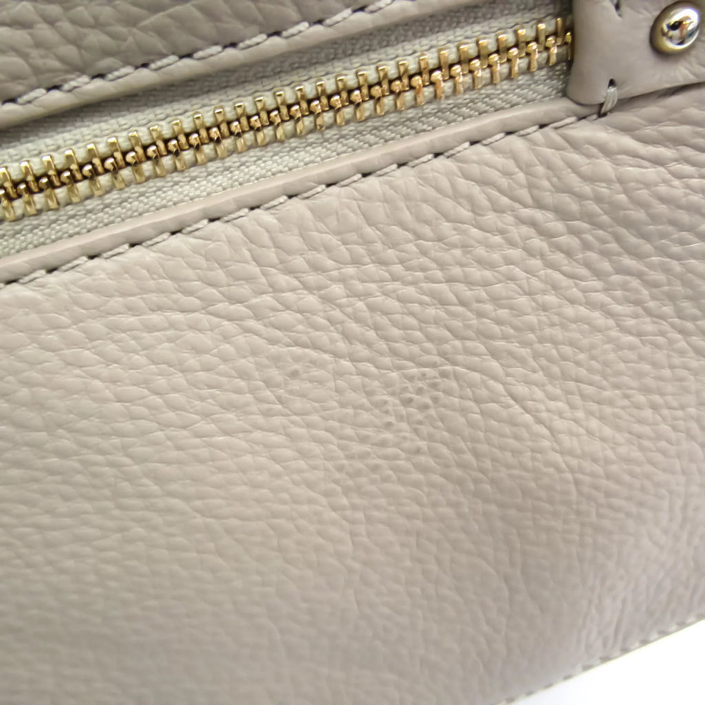 Pre-Owned Kate Spade    PXRU6018 Women's Leather Handbag,Shoulder Bag Grayish,Pink (Good)