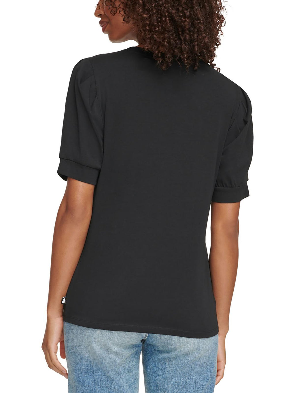 Karl Lagerfeld Paris Womens Logo Cotton Pullover Top