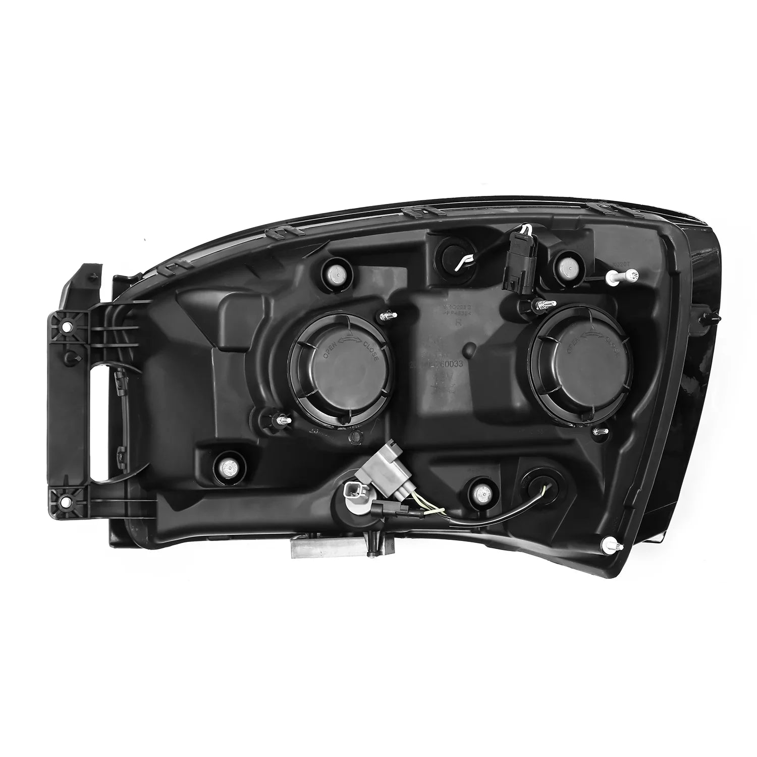 AlphaRex 06-08 Dodge Ram -Series Halogen Projector Headlights Alpha-Black
