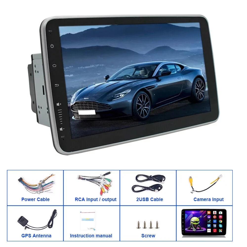 kydely  10 Inch On-Board Android 9.1  Wifi Dual Din Touch Screen Player Navigation