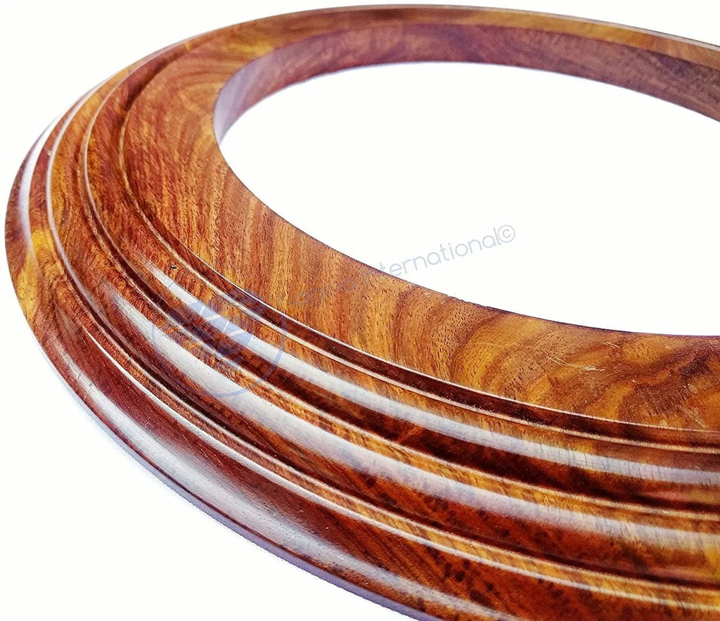 Nagina International Polished Handcrafted Wooden Base | Solid Hardwood Frame (24 Inches)