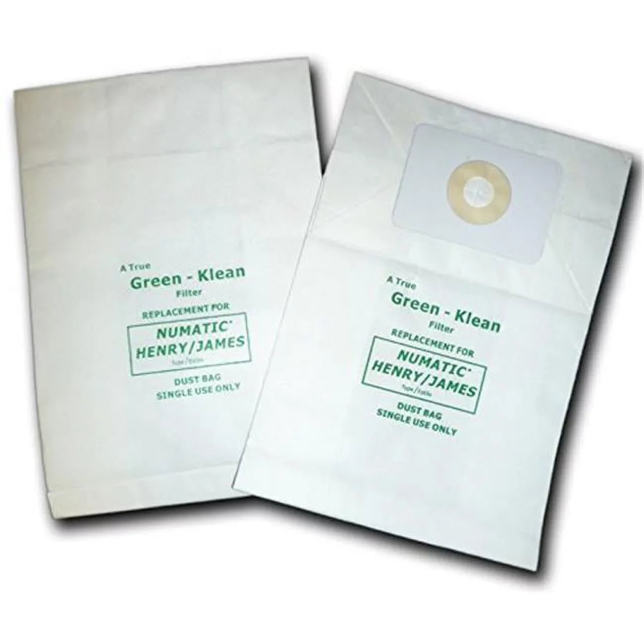 Green Klean  N.A.C.E. & Numatic Henry & James Backpack RSV130 Replacement Vacuum Bags - 10 per Case - Case of 10