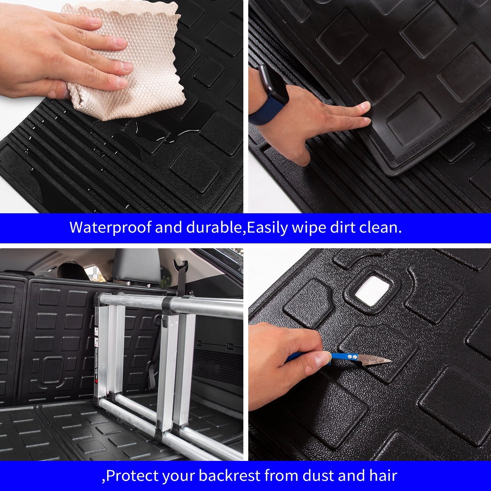 Fit 2020-2024 Toyota Highlander Floor Mats Trunk Mat Cargo Liner 2023 7 Seats Highlander Accessories