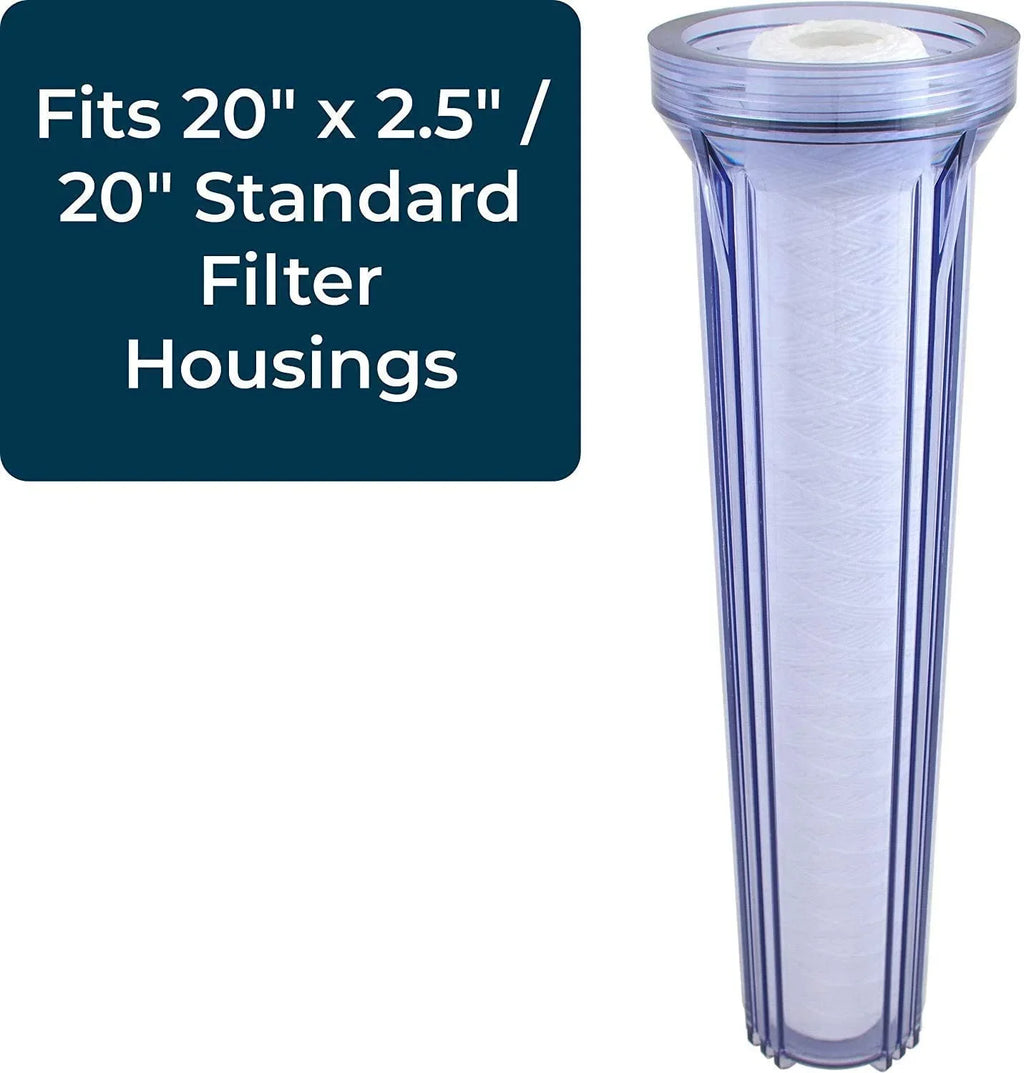 SpiroPure -CW50-20 20x2.5 50 Micron String-Wound Polypropylene Sediment Water Filter Cartridge -25-2050 (Case of 20)