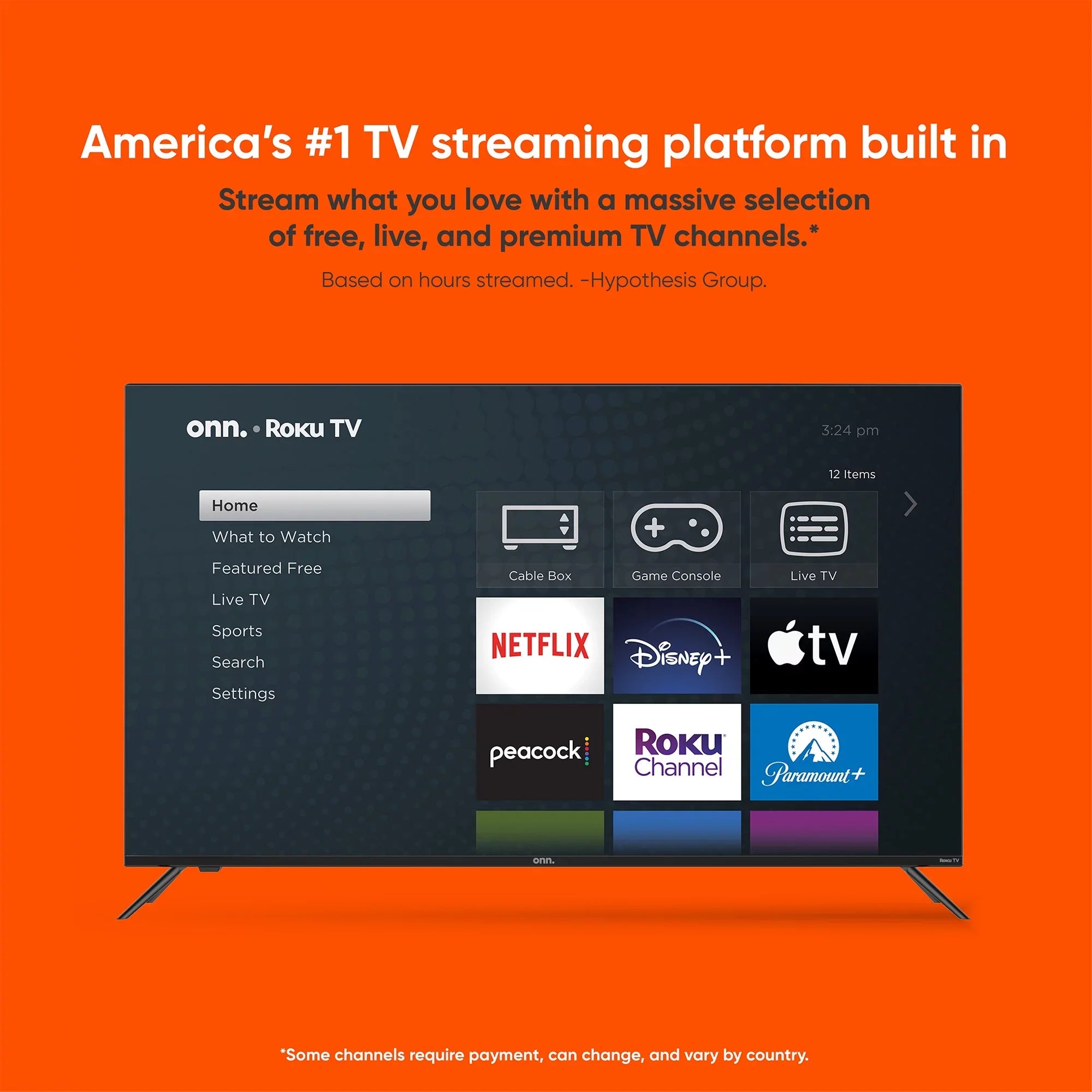 onn. 40” Class  (1080P)  Roku Smart  (100097810)