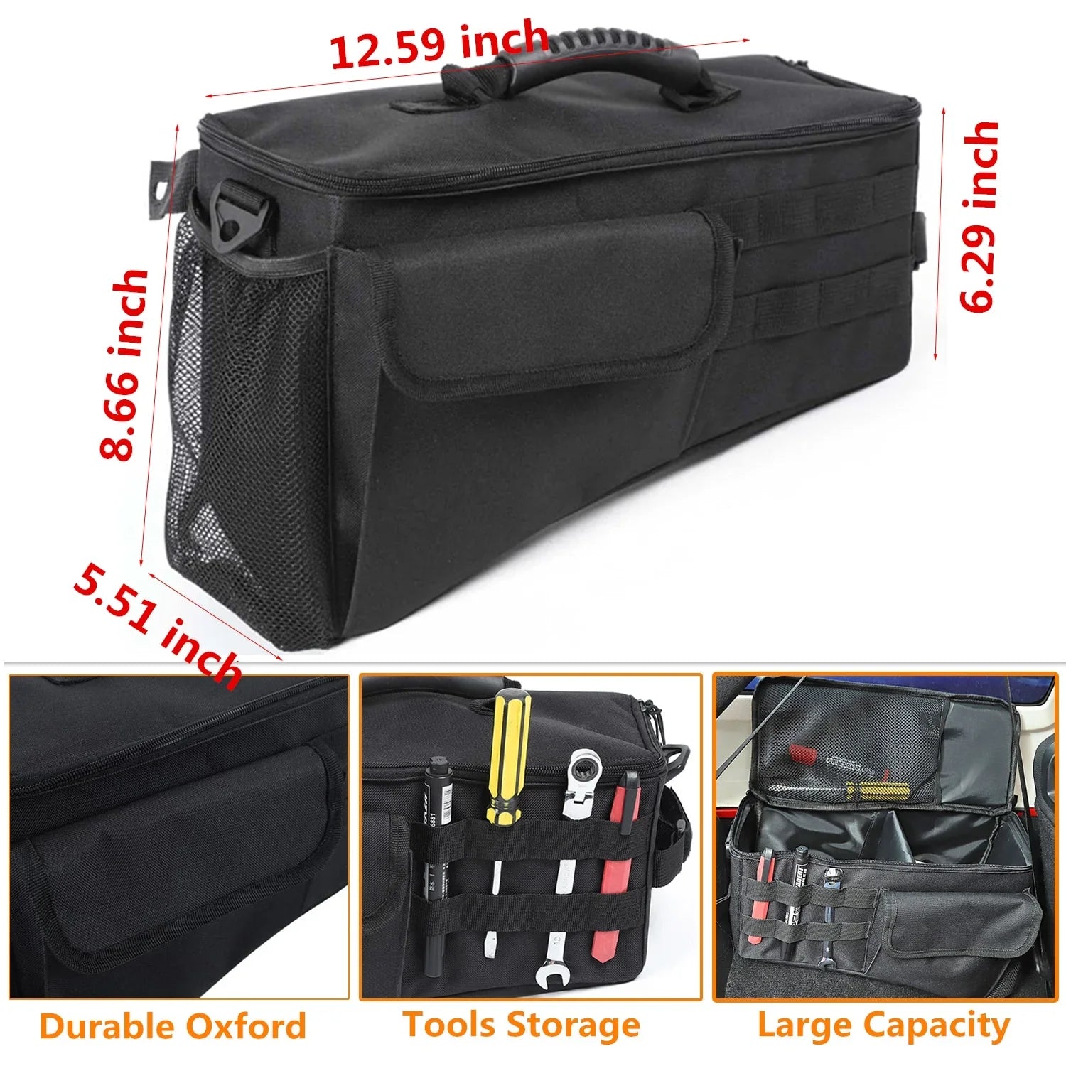 Side  Bag Organizer Tool Tray for Jeep    4 Doors 2007-2024 Stowing Tidying Car Interior Accessories