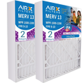 16x25x5 Air Filter  13 Comparable to  1500 - 2200 &  9 Compatible with Skuttle #000-0448-001 -25-16 Premium  Made 16x25x5 Furnace Filter 2 Pack by     .