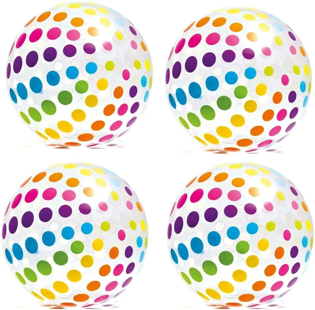 Intex Jumbo Inflatable Big Panel Colorful Giant Beach Ball Set of 4  59065EP