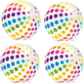 Intex Jumbo Inflatable Big Panel Colorful Giant Beach Ball Set of 4  59065EP
