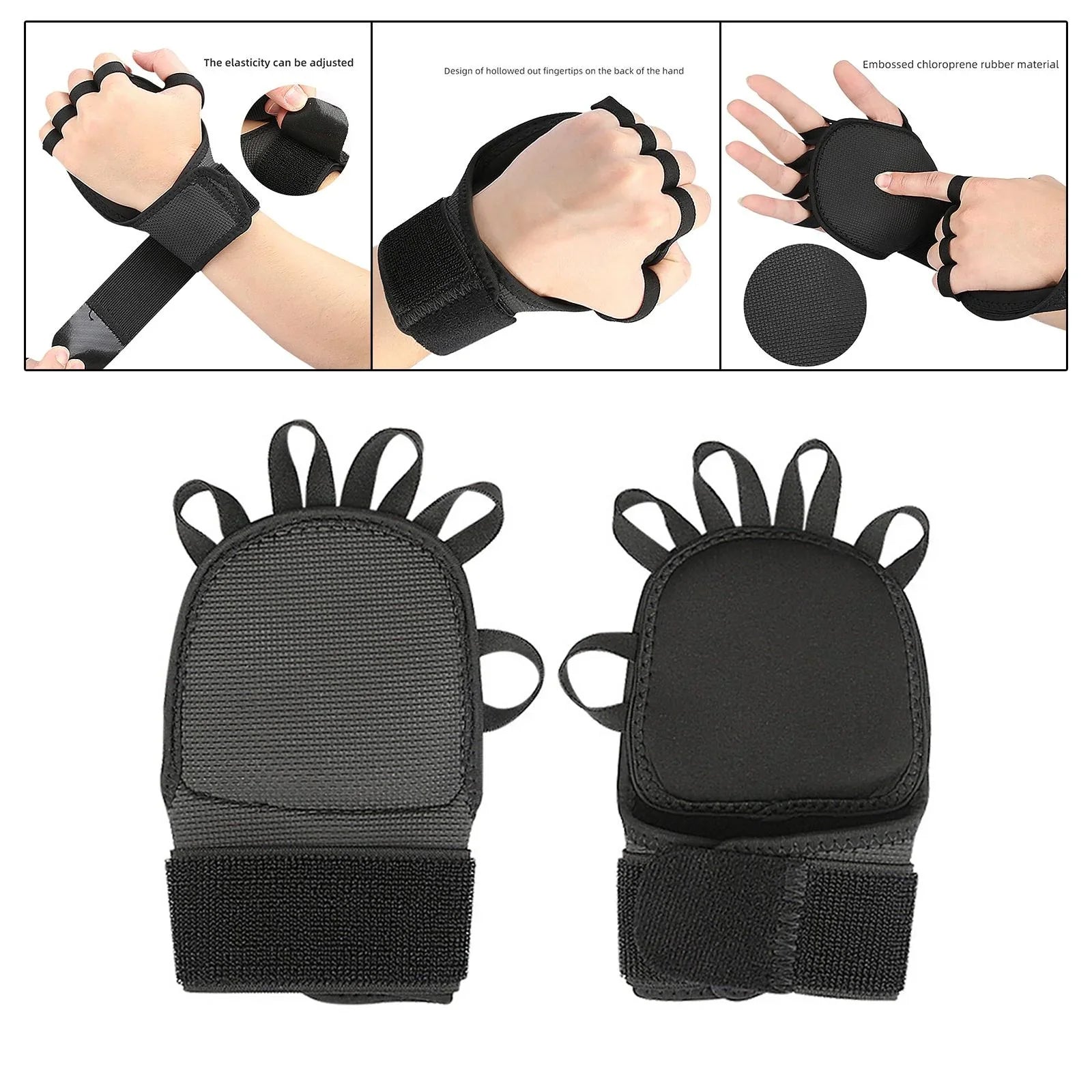 Tnarru 5xGymnastics Hand Grips Power Lifting Grips for Shrugs Deadlifting Kettlebells