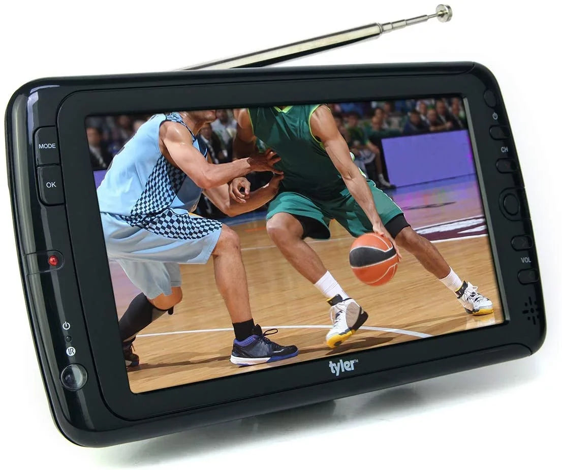Tyler 7" Portable   Monitor Rechargeable Battery Powered Wireless Capability -, ,  Input, /, Remote Control Built In Stand Small For Car Kids Travel