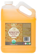 Organic  Apricot Kernel Oil, 100% Pure Certified  Organic, 128 oz (1 Gallon)