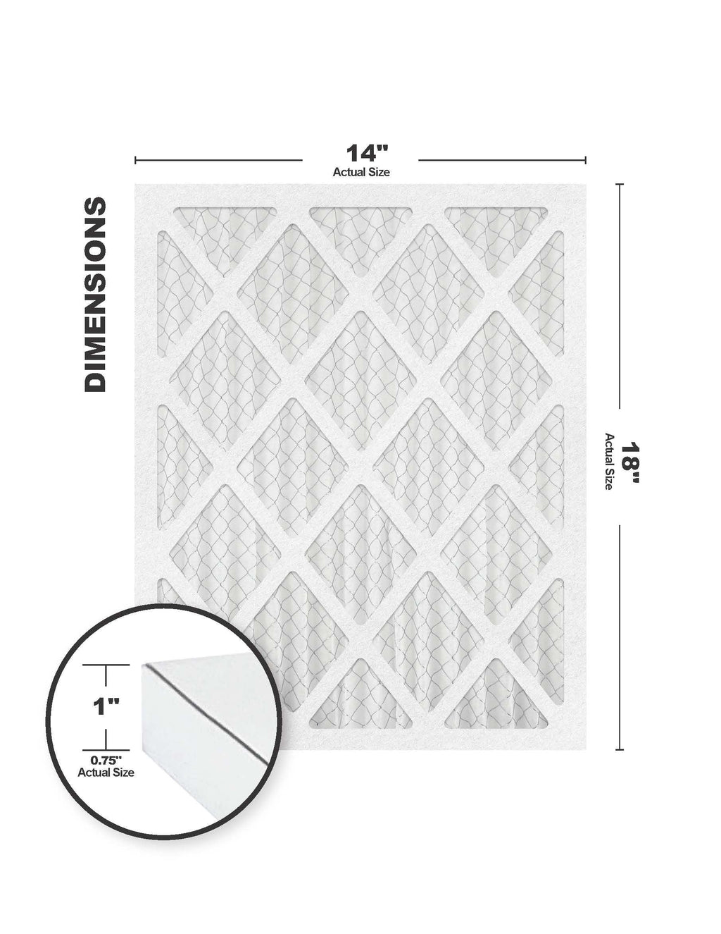 Accumulair Gold 14x18x1  8 Air Filter (4 Pack)