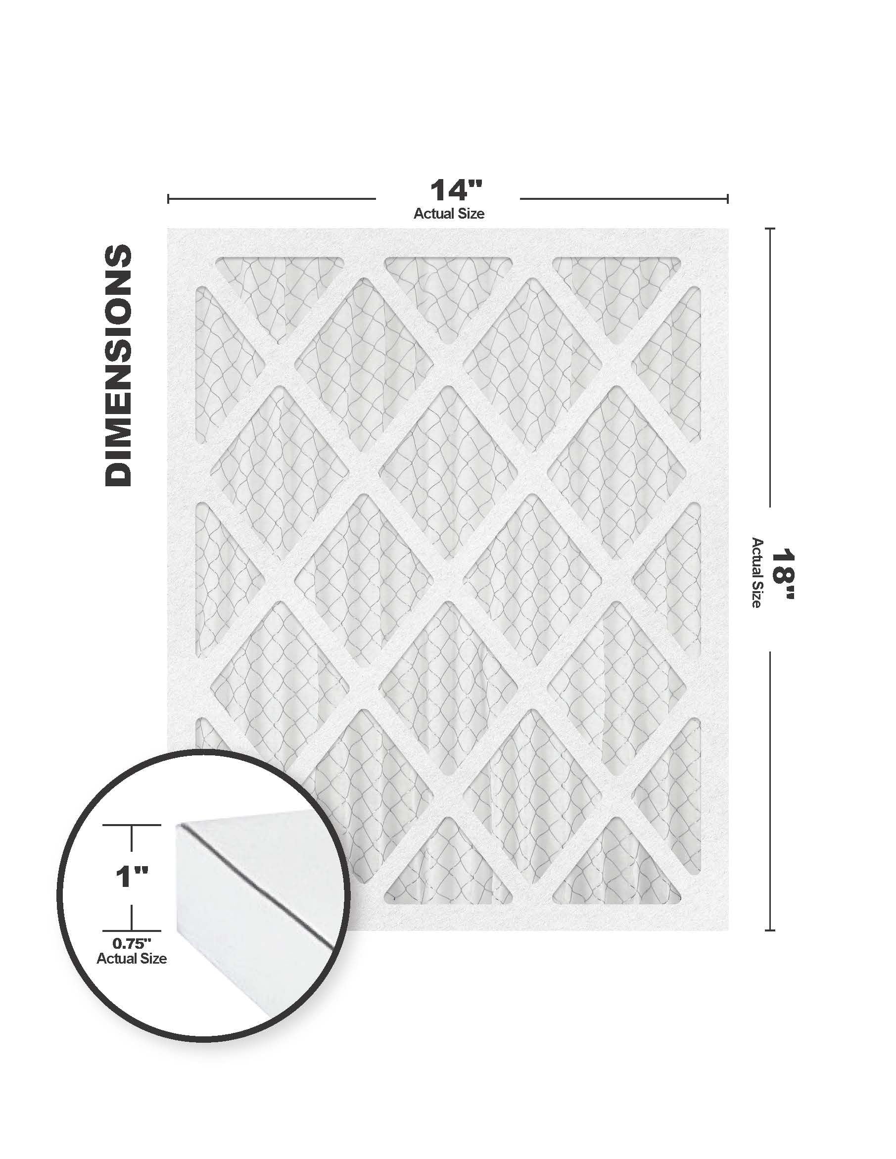 Accumulair Gold 14x18x1  8 Air Filter (4 Pack)