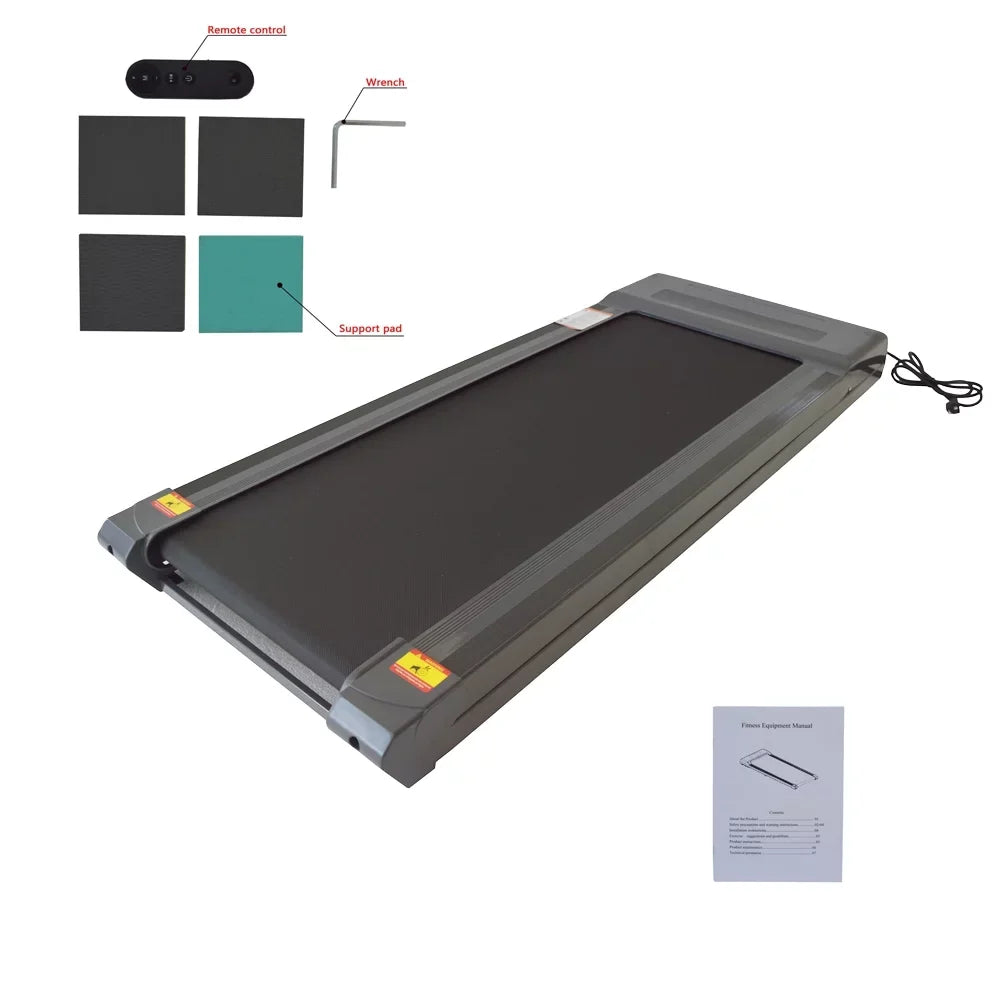 Household Silent Treadmill Electric 1-8km/h Load limit 286.6lb