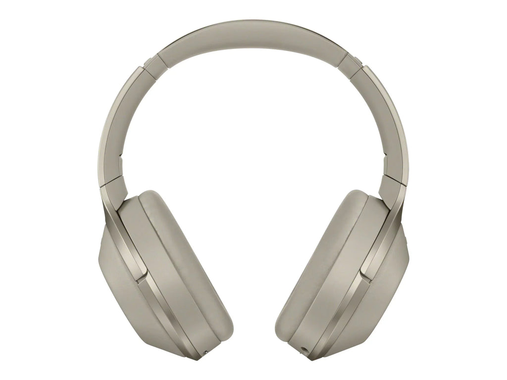 Sony -1000X - Headphones with mic - full size - Bluetooth - wireless -  - active noise canceling - beige