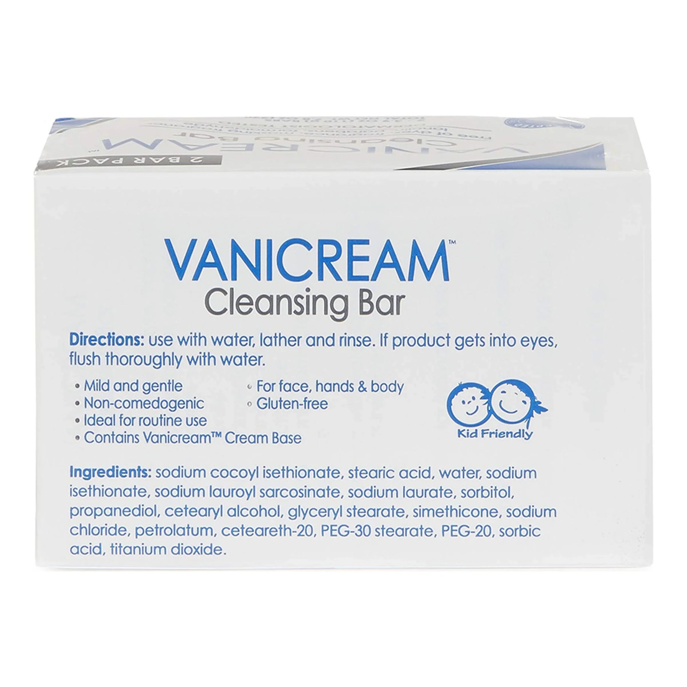 Vanicream, Cleansing Bar Fragrance Gluten And Sulfate Free For Sensitive Skin Gently Cleanses And Moisturizes 3.9 Pack Of 2, 7.8 Ounce.