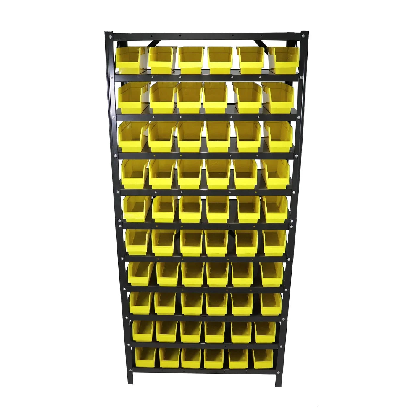 Erie Tools® 60 Bin Parts Rack Storage Shop Garage Organizer Nuts Bolts Parts