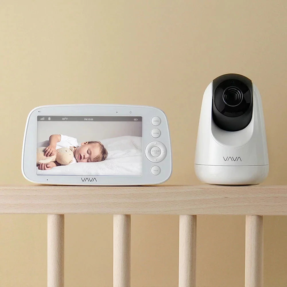 Video Baby Monitor, 5" 720P Handheld Screen and 2-Way Audio, Infrared Night Vision, Pink