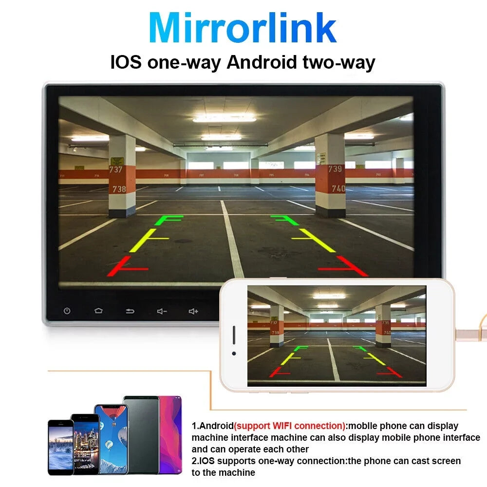 kydely  10 Inch On-Board Android 9.1  Wifi Dual Din Touch Screen Player Navigation