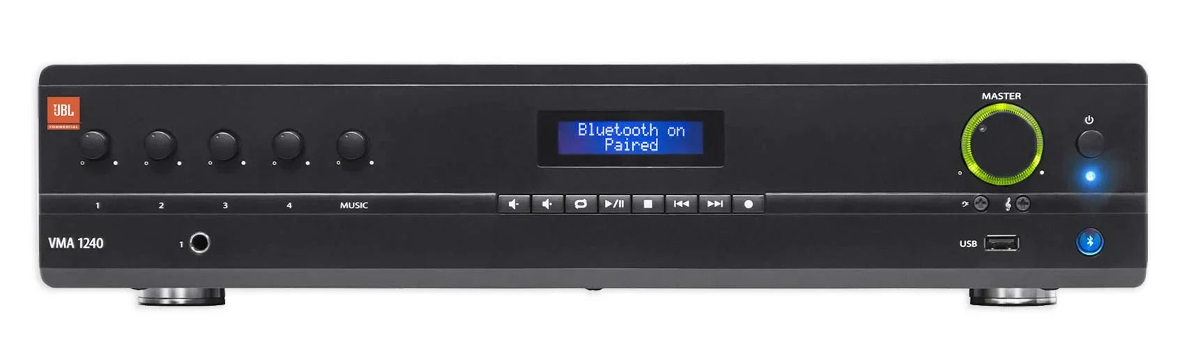 VMA1240 Commercial/Restaurant 240W 70v Amplifier+(6)  5.25" Wall Speakers