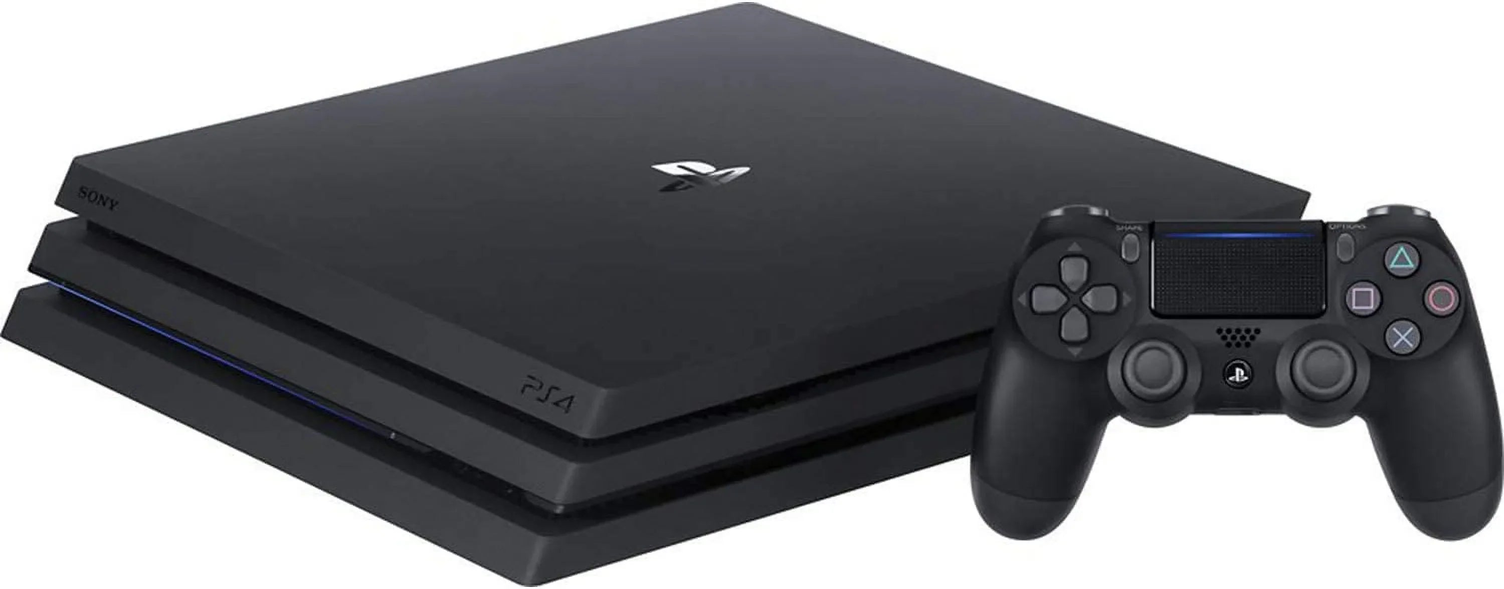 Sony PlayStation 4 Pro 1TB Gaming Console Black Headset With   Cleaning Kit Bundle Like New