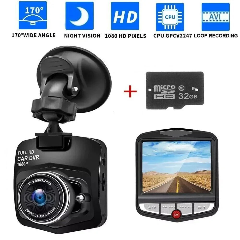 2.4'' Full  1080P Dash Cam Car  Front or Rear Camera Night Vision G-sensor